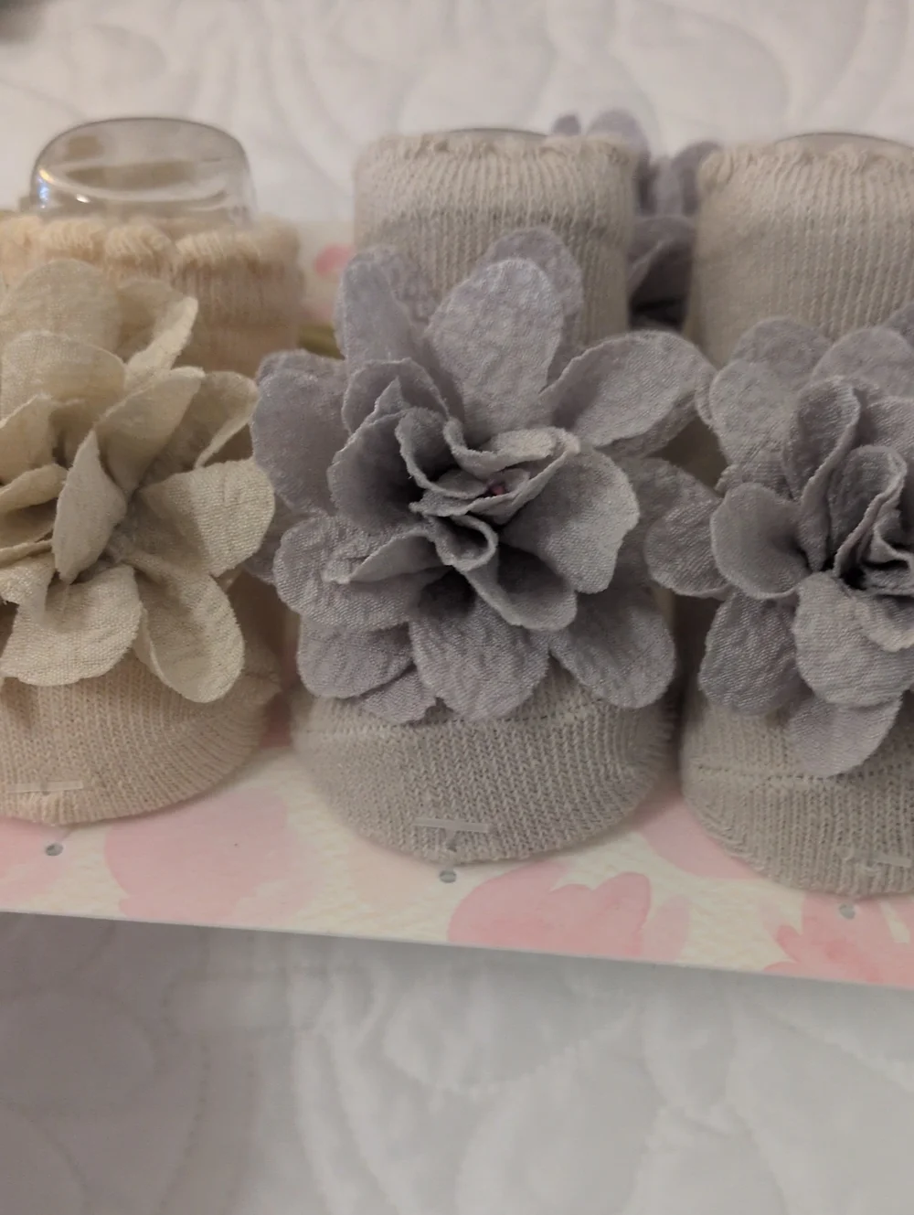 Ava Olivia Floral Bootie/Headband Set